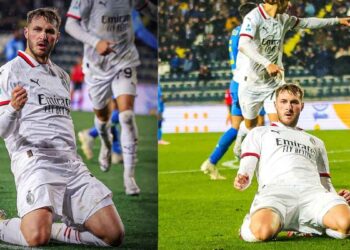Santiago Giménez anota su primer gol con el Milan en la Serie A