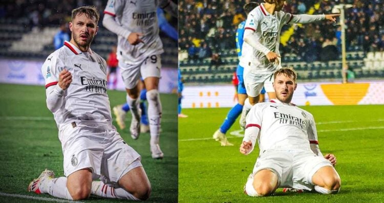 Santiago Giménez anota su primer gol con el Milan en la Serie A