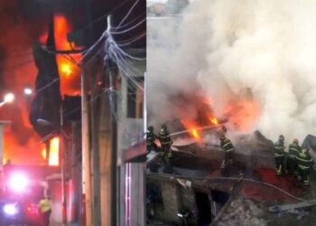 Se incendia depósito de llantas en la alcaldía Tláhuac, CDMX
