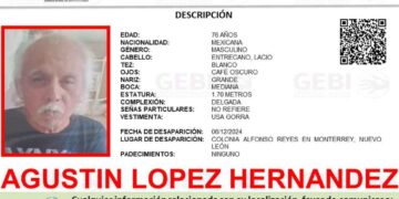 Solicitan ayuda para localizar a un adulto mayor que se encuentra desaparecido en Monterrey