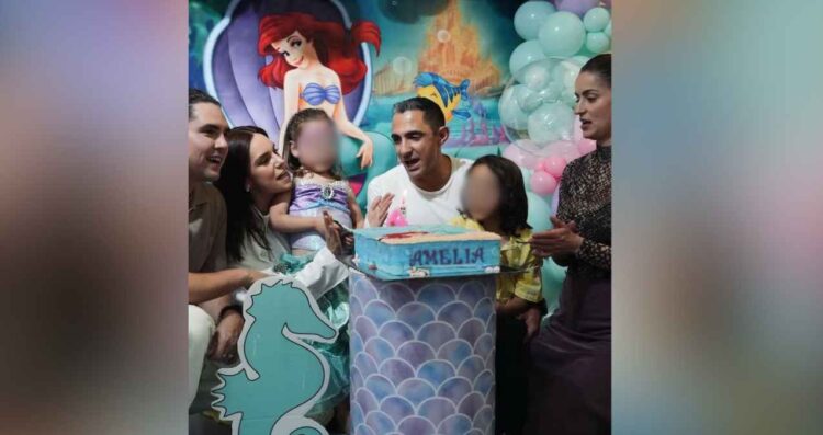 Tania celebra cumpleaños hija