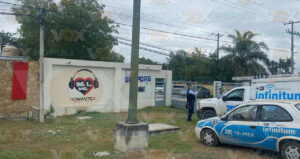 Instalador de Telmex sufre caída mientras trabajaba en poste de madera en Ciudad Victoria, Tamaulipas
