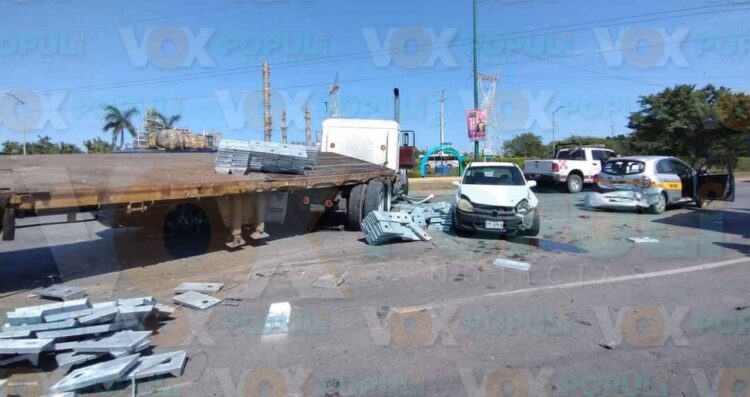 Accidente en avenida Industria deja heridos en Altamira