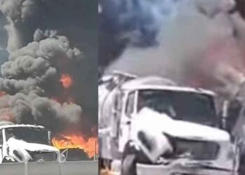 Explosión pipa México-Querétaro