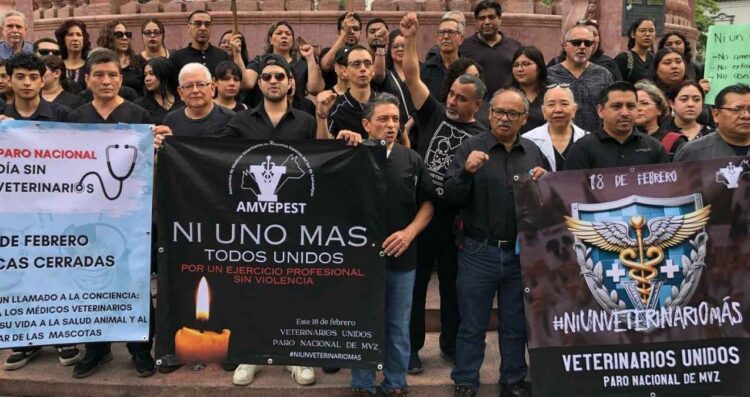Veterinarios de Tamaulipas exigen justicia Ni uno más, ni un Héctor más