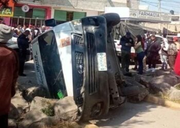 Volcadura vagoneta Ecatepec