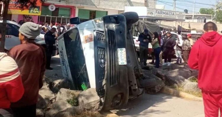 Volcadura vagoneta Ecatepec
