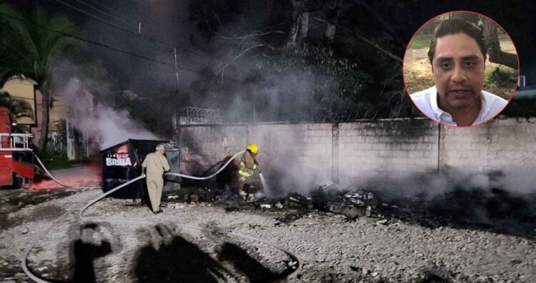 Actos vandálicos dañan contenedores en Tampico
