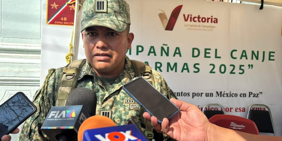 canje de armas 2025 en Victoria