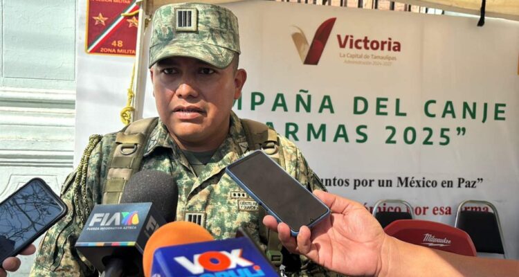 canje de armas 2025 en Victoria