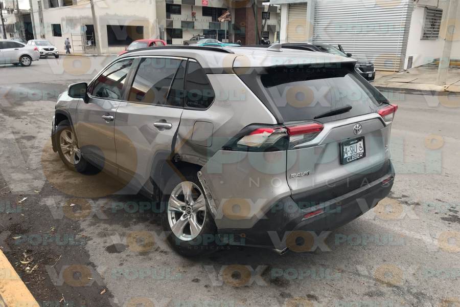 choque en zona centro de Ciudad Victoria