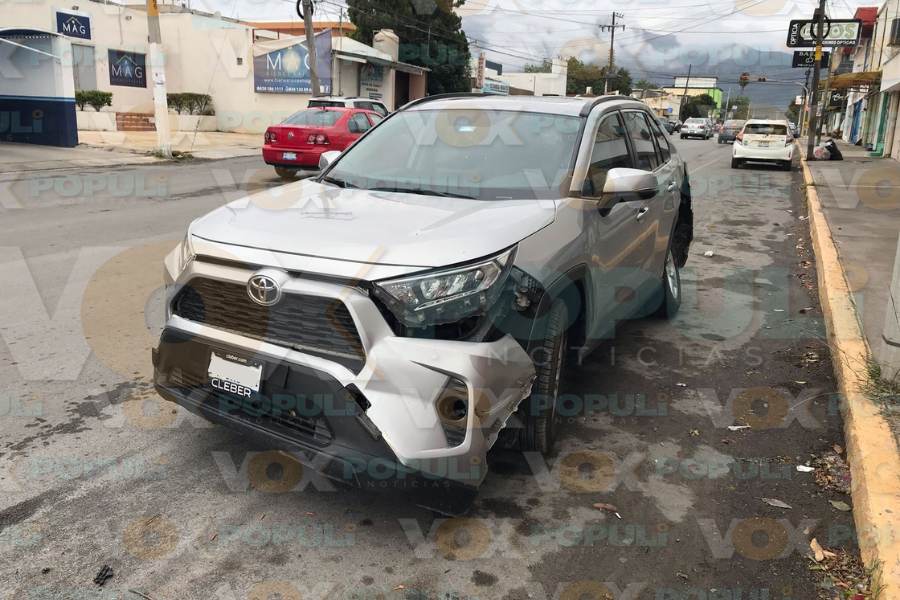 choque en zona centro de Ciudad Victoria