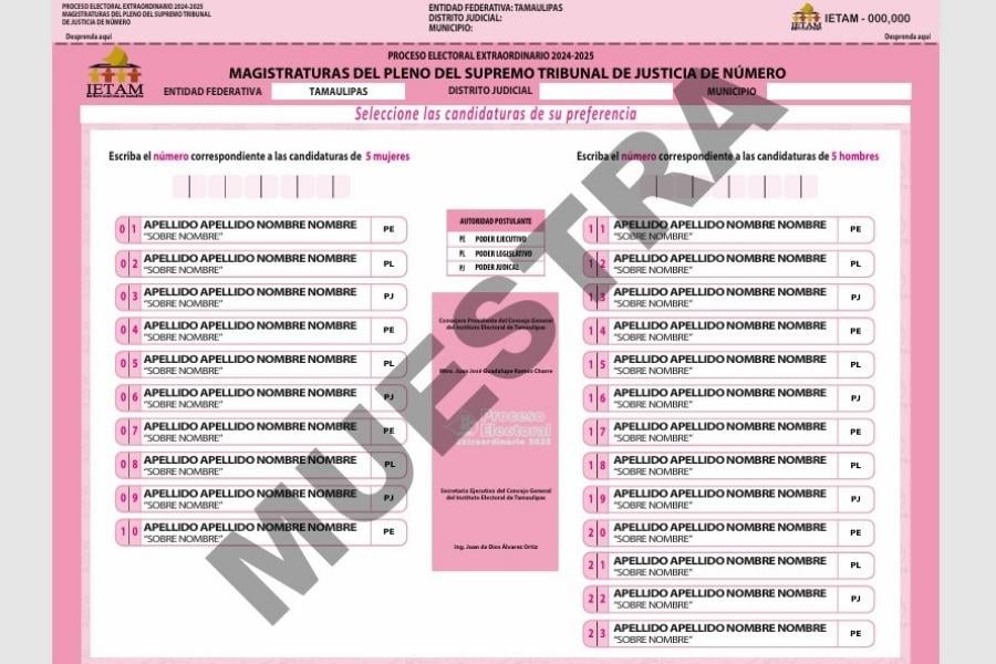 boletas electorales Tamaulipas 2025