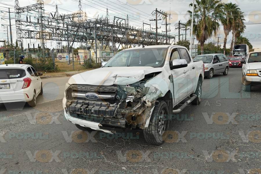 fuerte choque en Ciudad Victoria