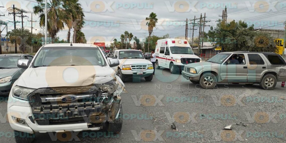 fuerte choque en Ciudad Victoria