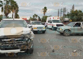 fuerte choque en Ciudad Victoria