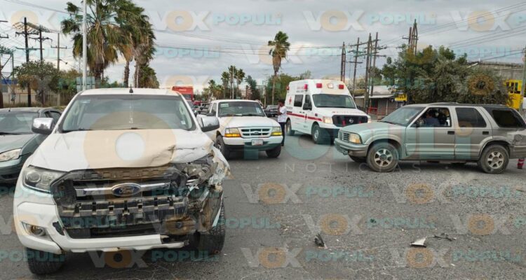 fuerte choque en Ciudad Victoria