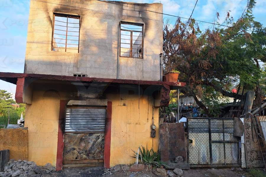 incendio de vivienda en Veracruz