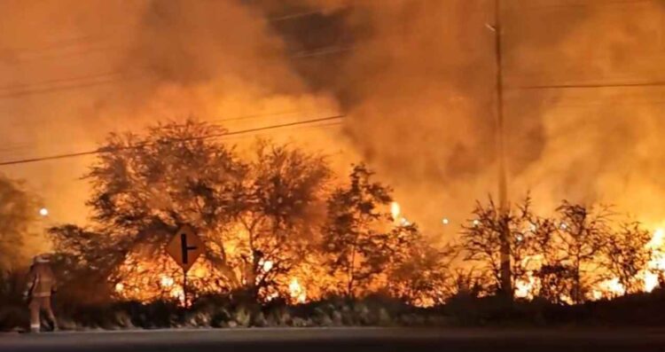incendio pastizal Victoria