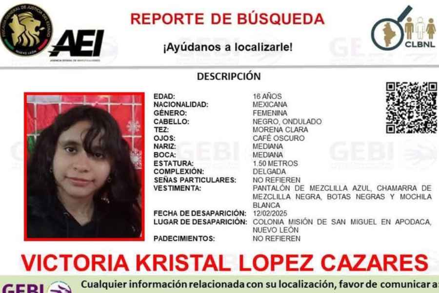 _ localizar jovencita desaparecida Apodaca (1)