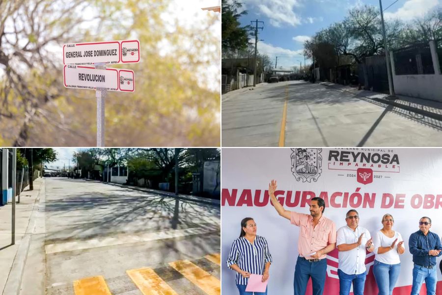pavimentación hidráulica en colonia de Reynosa
