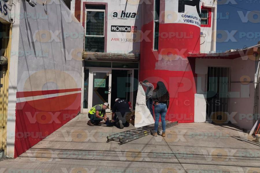 caída de pintor en Ciudad Victoria