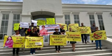 protesta en juzgados familiares de Altamira