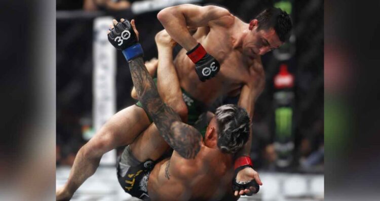 Brandon Moreno y el australiano Steve Erceg UFC México