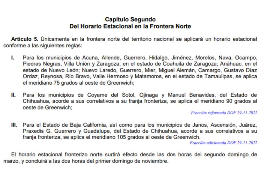 ¿En qué estados y municipios se aplicará el cambio de horario en este 2025?