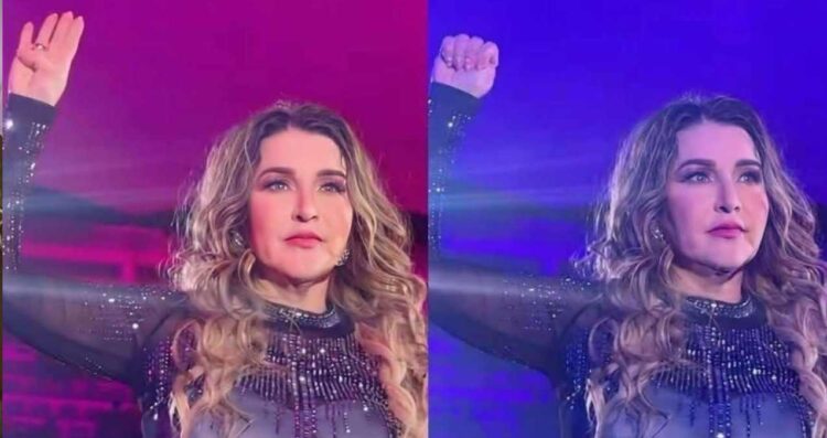 ¿Cuál fue la señal que hizo la cantante Alicia Villarreal en su concierto?