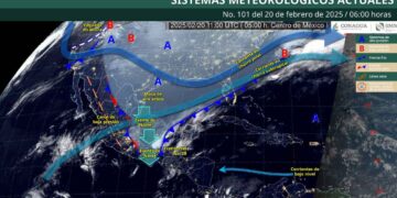 ¿Cuáles estados tendrán bajas temperaturas debido al frente frío 28 y la masa de aire ártico?