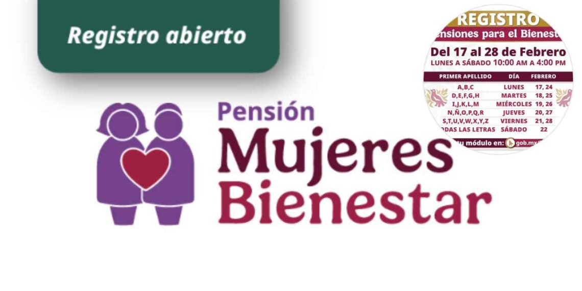 ¿Cuáles son las fechas exactas para inscribirte a la Pensión Mujeres Bienestar este 2025?
