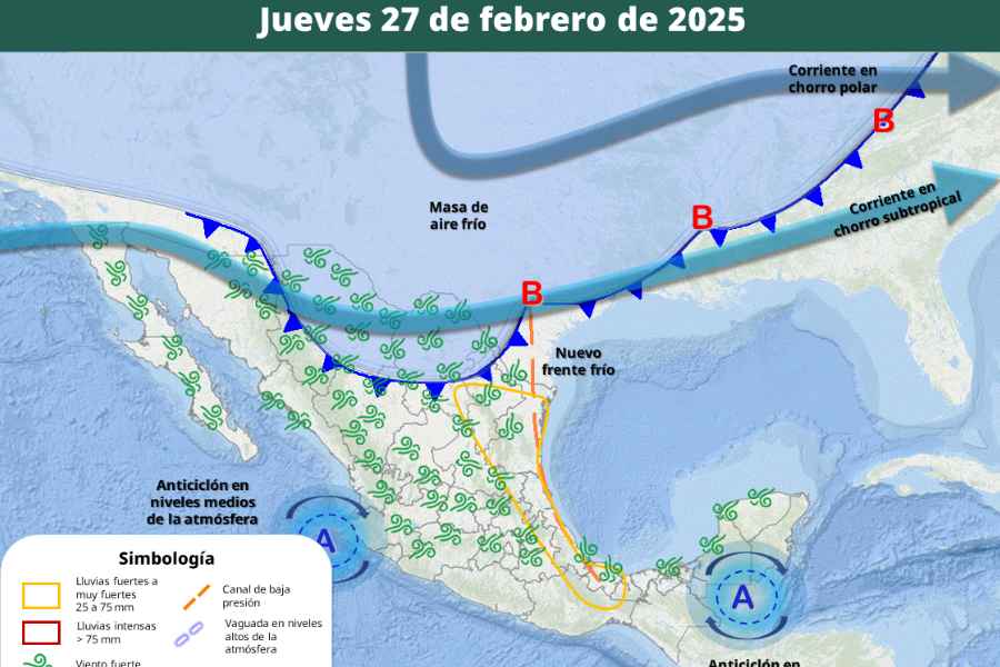 ¿Cuándo ingresará a México el Frente frío No. 29 y cómo afectará?