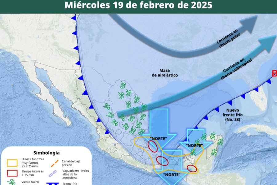 ¿Cuándo se prevé que ingrese a México el Frente Frío No. 28 y qué estados afectará?