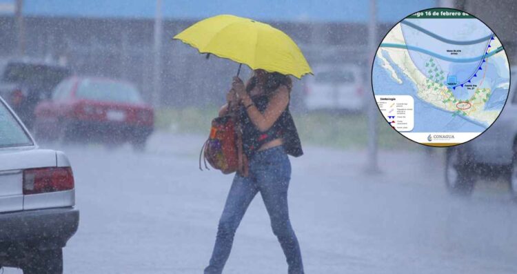 ¿Dónde se registrarán lluvias puntuales intensas por el Frente Frío No. 27 mañana domingo?