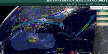 ¿En dónde se esperan lluvias muy fuertes este jueves 27 de febrero?