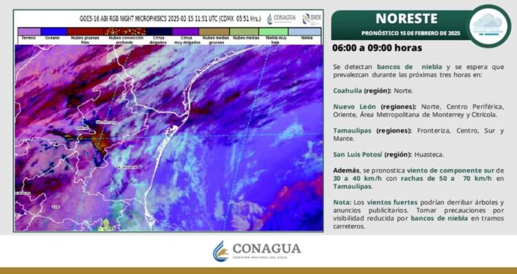 ¿Tamaulipas tendrá lluvias por el Frente Frío No. 27 HOY sábado 15 de febrero?