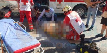 Accidente en Ciudad Victoria deja motociclista lesionado tras choque con automóvil