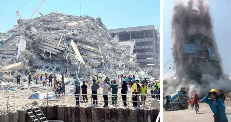Momento exacto en que se sintió el terremoto en Birmania VIDEOS