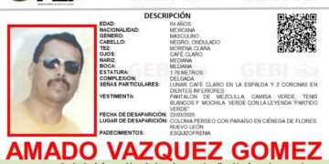 Buscan a Amado Vázquez Gómez tras desaparecer en Ciénega de Flores, Nuevo León