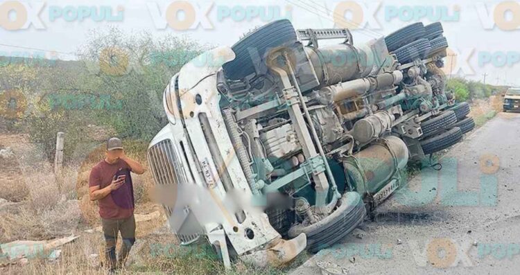 Chofer accidente Nuevo Laredo