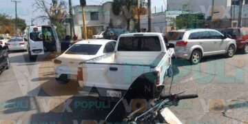 Choque en el centro de Ciudad Victoria deja una mujer lesionada