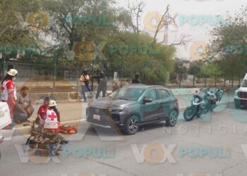 Ciclista invade carril y termina atropellada en el Eje Vial de Ciudad Victoria