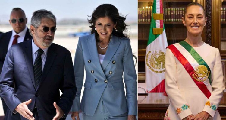 Se reúne Claudia Sheinbaum con la Secretaria de Seguridad Nacional de Estados Unidos, Kristi Noem
