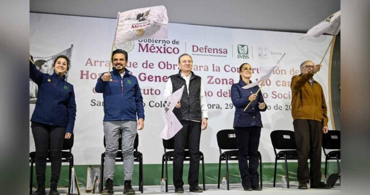 Da banderazo a Nuevo Hospital en Sonora Claudia Sheinbaum