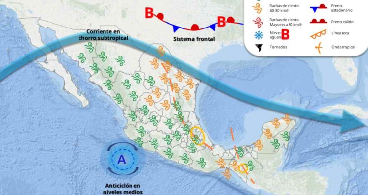 Clima 25 marzo México