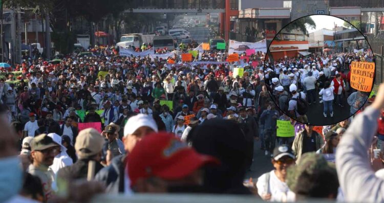 Comerciantes realizan ‘megamarcha’ en la Ciudad de México