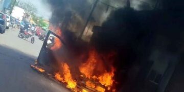 Conductor incendio Monterrey