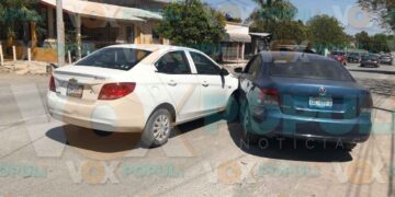 Conductor omite señal de alto y provoca choque en Ciudad Victoria