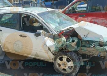 Conductor sufre crisis convulsiva y provoca choque múltiple en Ciudad Victoria